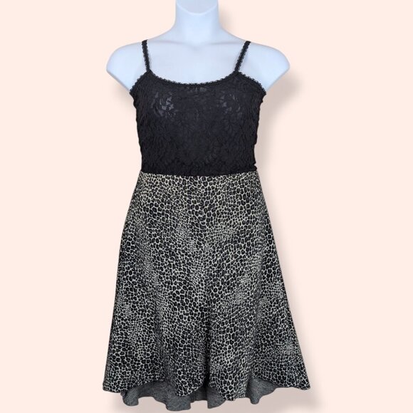 🍁Vintage Vivian Shyu Leopard Print High-Low Skirt - Picture 3 of 8